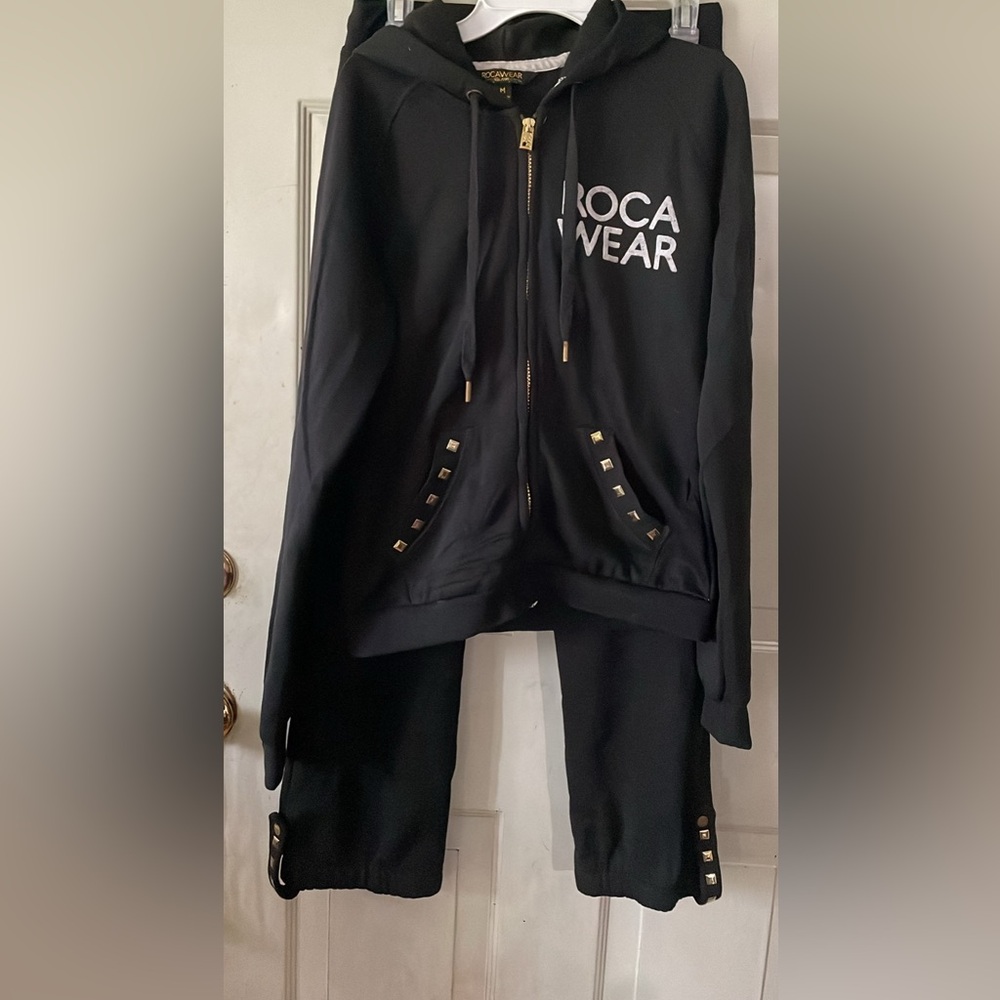Black hoodie set